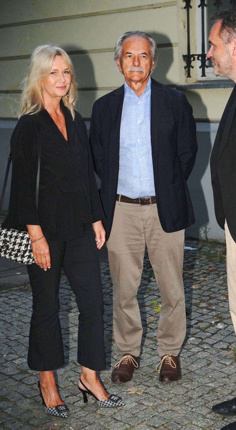 Grażyna Torbicka z mężem na premierze