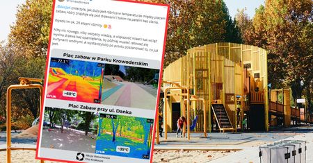 Porównali place zabaw z zielenią i bez niej. Latem różnica jest wręcz kolosalna