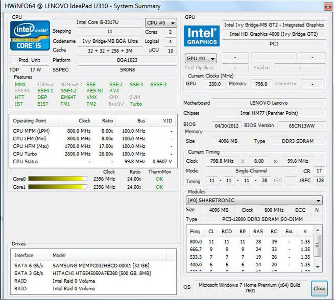 Lenovo IdeaPad U310 – 18 mm, które Cię zadowoli? [test] 15