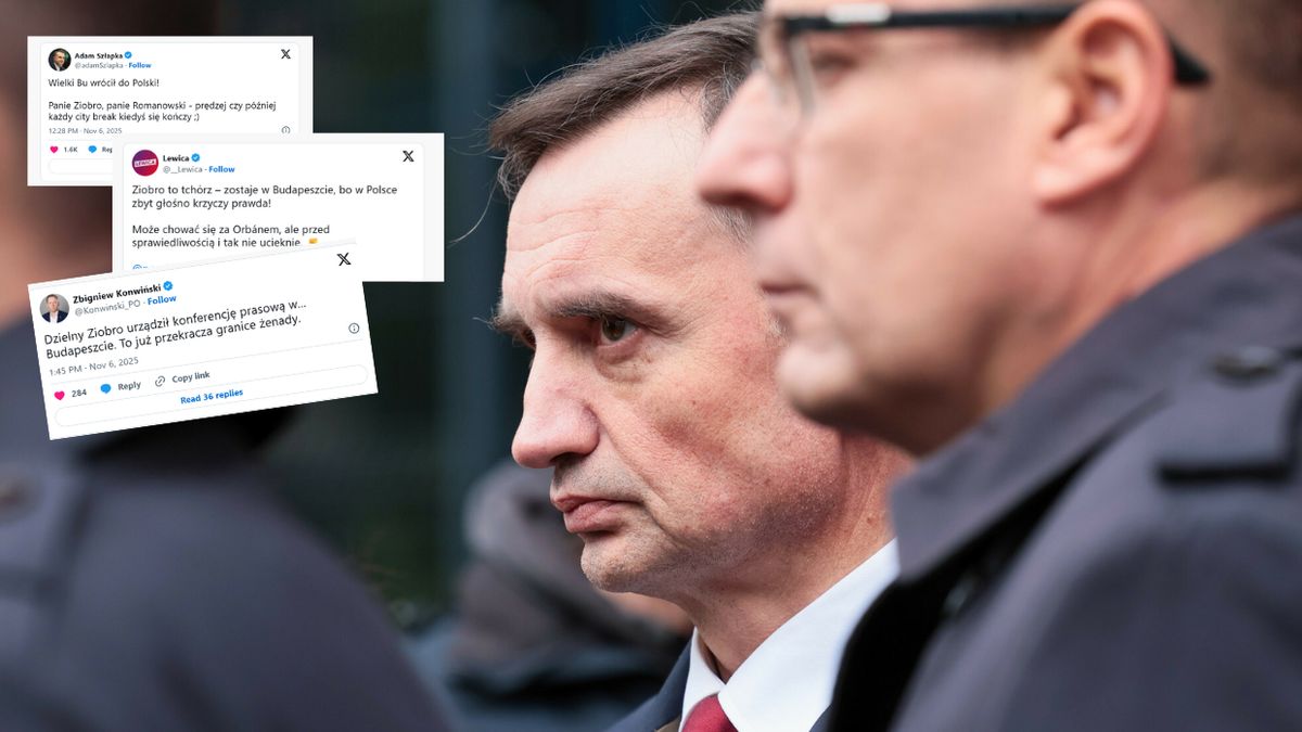  Ziobro został w Budapeszcie. "To już przekracza granice żenady"