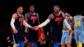 Gwiazdy Thunder i ich 0 na 14 w czwartej kwarcie. Westbrook, George i Anthony pudłowali na potęgę