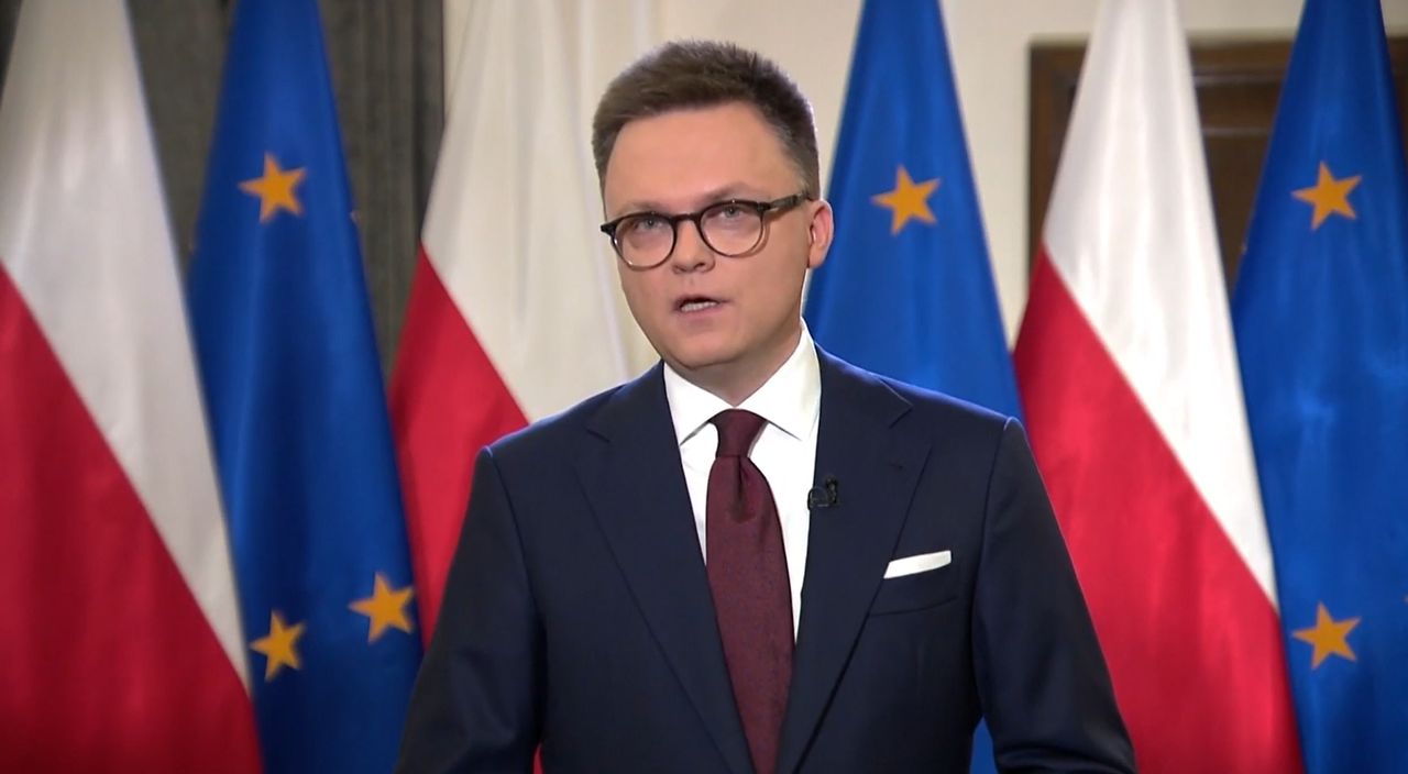 Pierwsze orędzie Hołowni. Zwrócił się do wyborców PiS