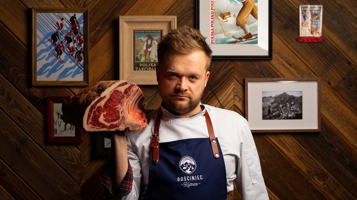 Konrad Kulczyński jest szefem kuchni w zakopiańskiej restauracji