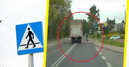 Prawie zabił pieszego na pasach w Olsztynie. Jest nagranie
