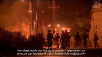 Młodzi Palestyńczycy starli się z izraelską policją