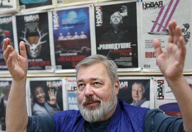 Dmitrij Muratow - redaktor naczelny "Nowej Gazety" i laureat nagrody Nobla (Getty)