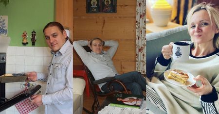 Tak mieszkają Edyta i Łukasz Golcowie: taras z widokiem na góry, dużo drewna i zdjęcia z papieżem (ZDJĘCIA)
