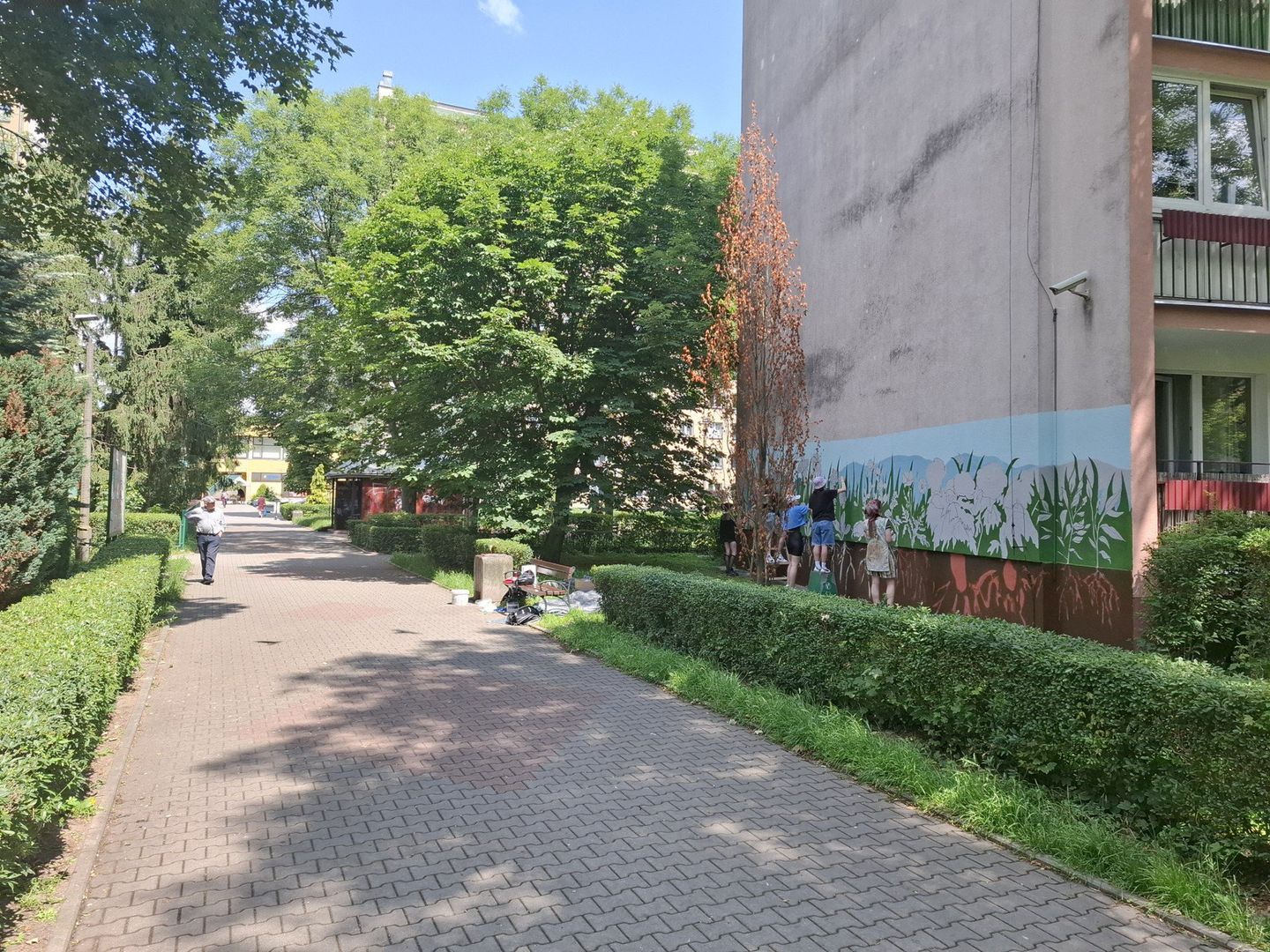 Tak powstają murale na krakowskim osiedlu