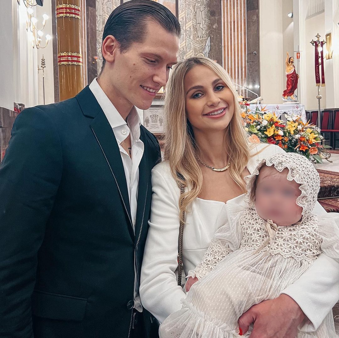 Hanna Żudziewicz i Jacek Jeschke pokazali zdjęcie z chrzcin córki