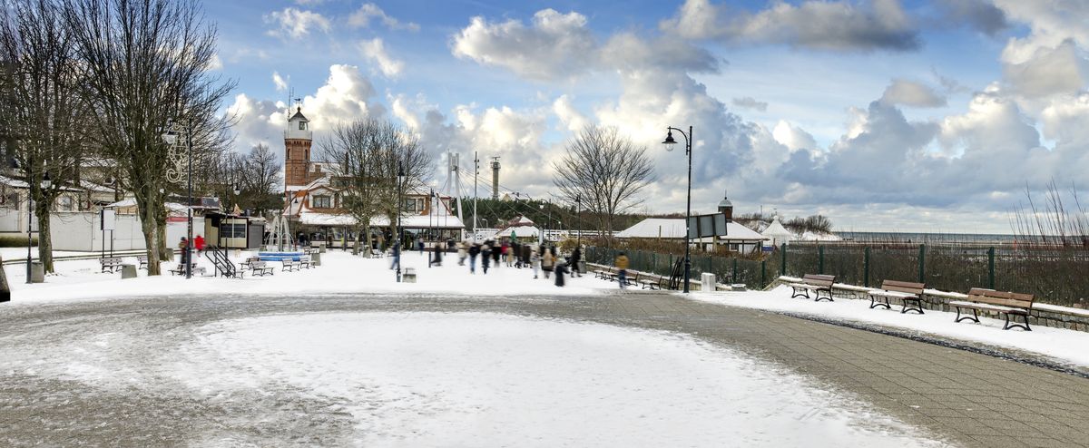 Ustka zimą