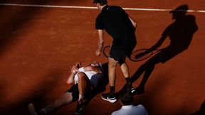 Groźny upadek na korcie w Rzymie. Lider rankingu natychmiast zareagował