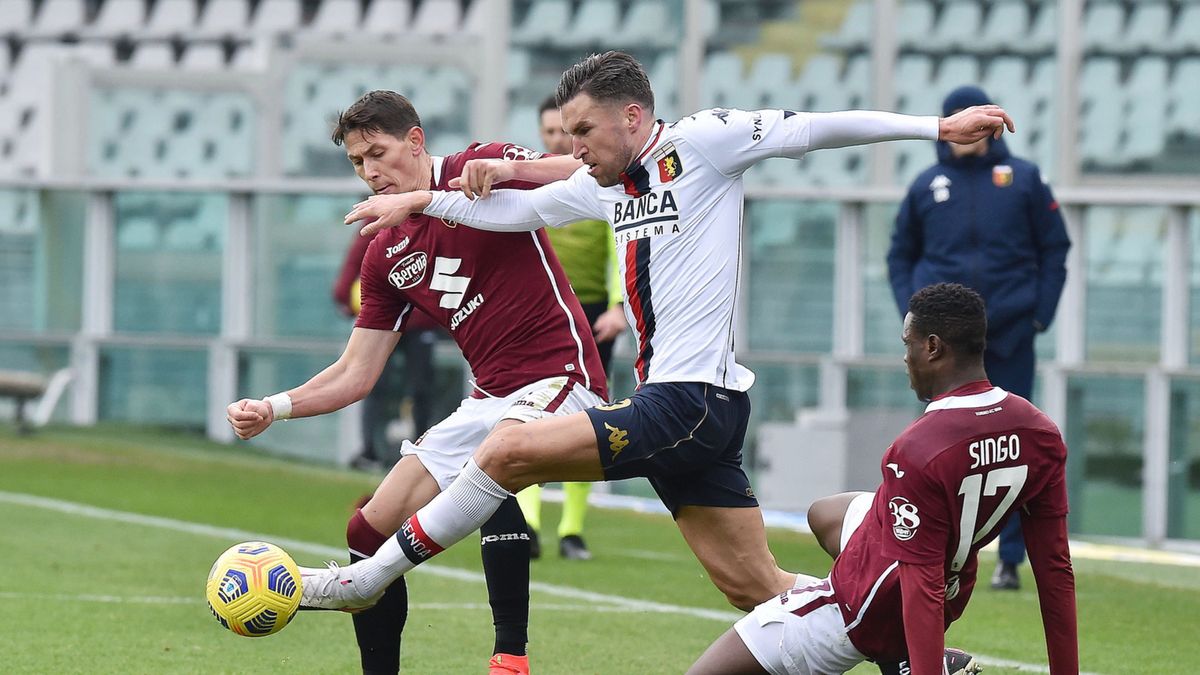 PAP/EPA / ALESSANDRO DI MARCO / Na zdjęciu: mecz Torino - Genoa