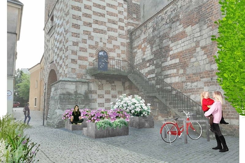 Planowany woonerf na ul. Szambelańskiej w Lublinie