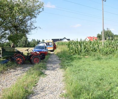 Tragedia pod Tarnowem. Pomylił biegi w traktorze. Nie żyje
