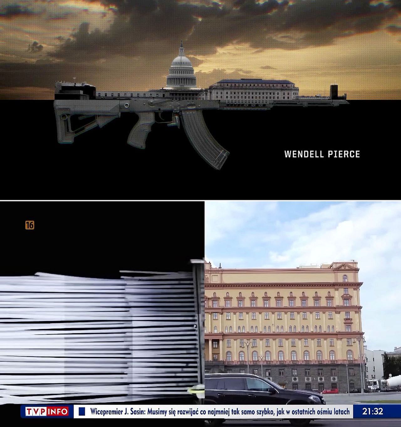 Podobieństwo między czołówkami: ta u góry z Amazona, ta u dołu z TVP 