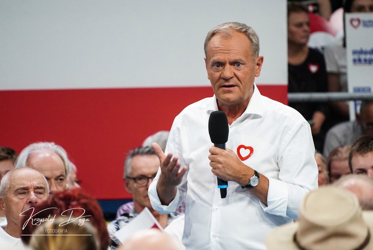 Donald Tusk spotkał się z mieszkańcami Piły
