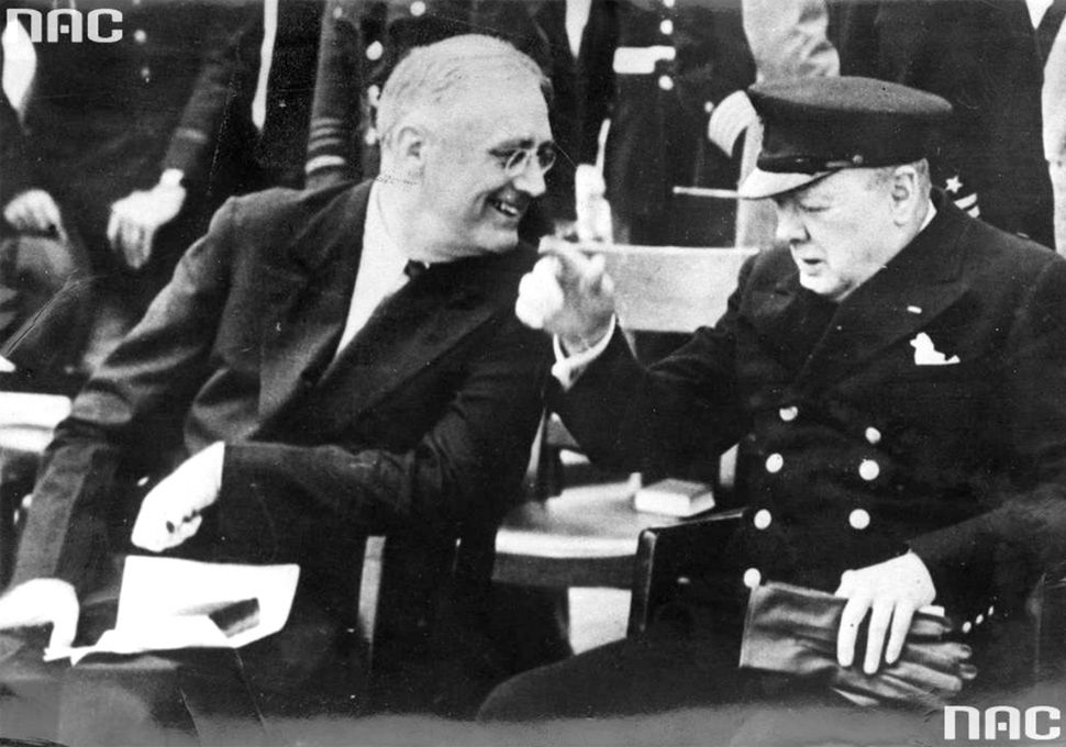 Spotkanie premiera Wielkiej Brytanii Winstona Churchilla z prezydentem USA Franklinem Delano Rooseveltem