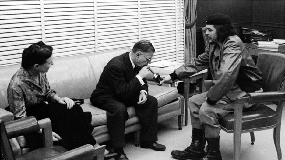 Simone de Beauvoir, Jean-Paul Sartre i Ernesto Che Guevara. Spotkanie na Kubie w 1960 r.