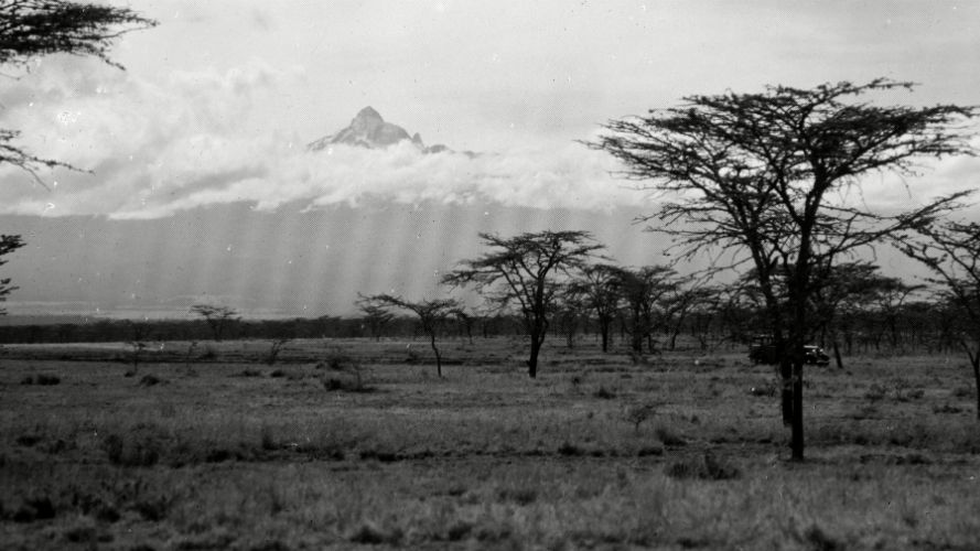 Widok na Mount Kenya, 1936 r.