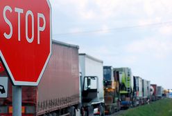 Protest tirowców przed przejściem polsko-ukraińskim