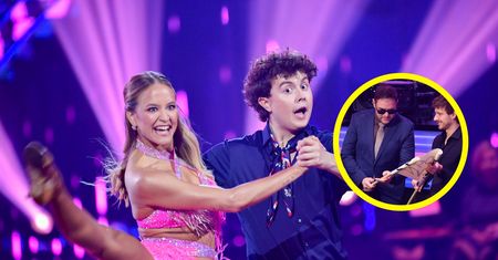 Karolak i Musiał wyciągnęli transparent. Cała sala wybuchła śmiechem