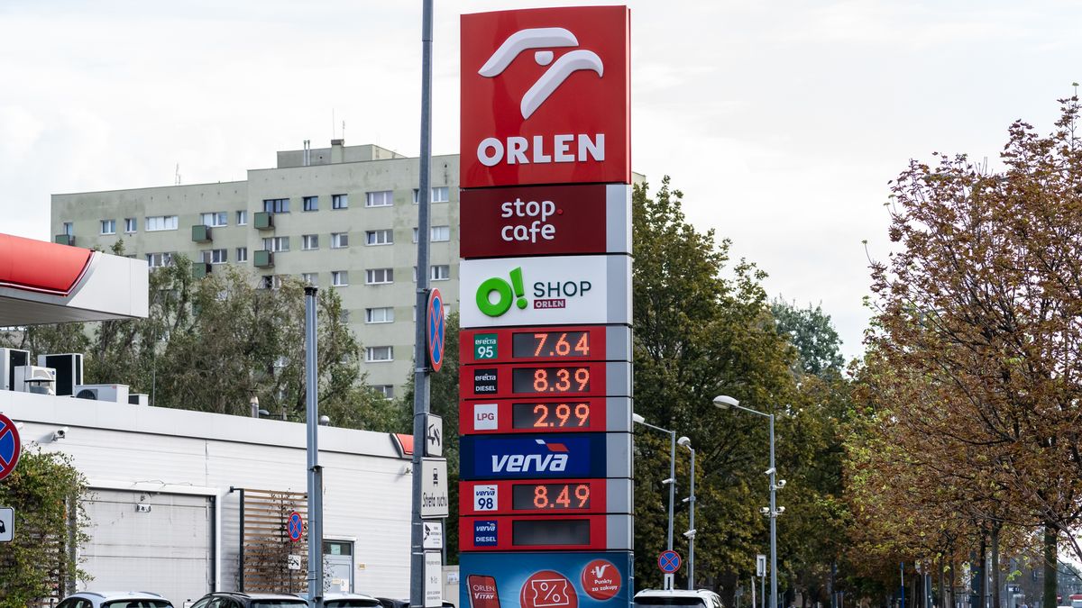An ORLEN petrol station is seen in Warsaw, Poland, on September 2, 2026.  (Photo by Marek Antoni Iwanczuk/NurPhoto via Getty Images)