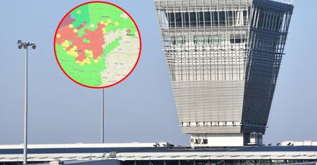 "Czerwono nad Polską". Źródło problemów nie jest znane
