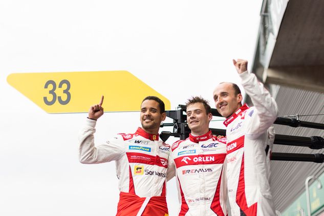 Kubica wygrał sobotni wyścig WEC w klasie LMP2