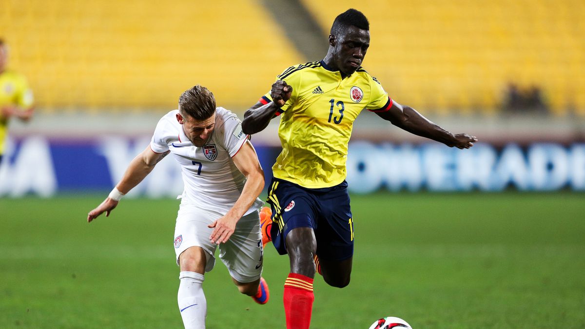 Davinson Sanchez (po prawej) w barwach kolumbijskiej kadry