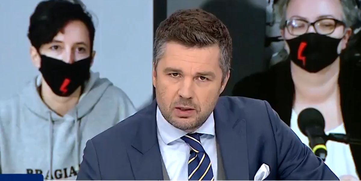 Michał Rachoń o "ataku" na dziennikarkę TVP Info
