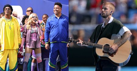 Gwiazdy estrady dały popis na finale mundialu: Madonna z legendami piłki nożnej, a Justin Bieber z... gitarą akustyczną (ZDJĘCIA)
