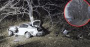Bytów: Nocny śmiertelny wypadek na dw 212. Samochód uderzył bokiem w drzewo