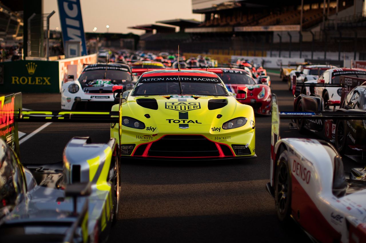 Aston Martin Vantage GTE na mecie Le Mans 2020