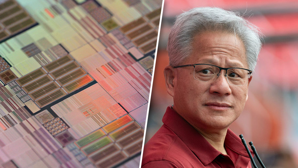 Szef Nvidii Jensen Huang (P) wzywa do większych dostaw 