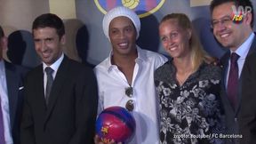 #dziejesiewsporcie: Ronaldinho znów strzelił gola dla Barcy. Nietypowego