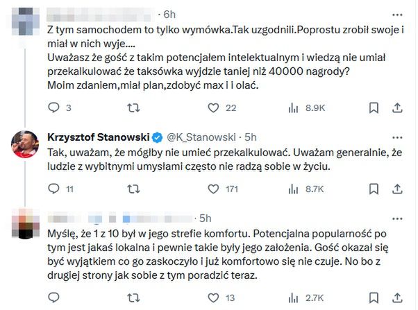 Komentarz Krzysztofa Stanowskiego