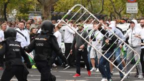 Skandaliczne sceny przed meczem Real - Legia. Kibice bili się z policją (foto)