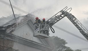 Pożar kamienicy w centrum Krakowa