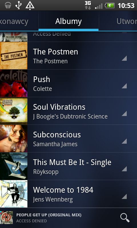Wyciekł odtwarzacz Google Music 4.0.1 z Androida Ice Cream Sandwich [screeny] 2