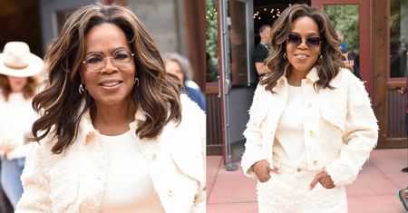 CORAZ SZCZUPLEJSZA Oprah Winfrey zaszczyciła swoją obecnością Telluride Film Festival (ZDJĘCIA)