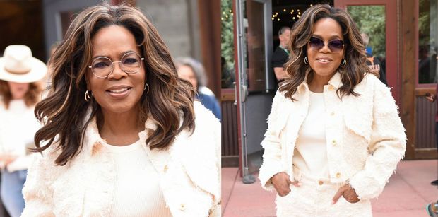 CORAZ SZCZUPLEJSZA Oprah Winfrey zaszczyciła swoją obecnością Telluride Film Festival (ZDJĘCIA)