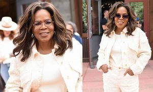 CORAZ SZCZUPLEJSZA Oprah Winfrey zaszczyciła swoją obecnością Telluride Film Festival (ZDJĘCIA)