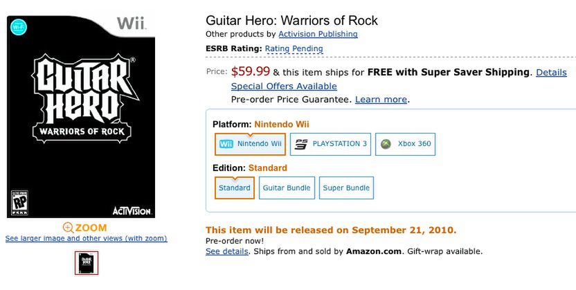 Guitar Hero: Warriors of Rock