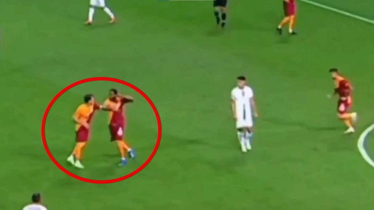 Zdjęcie okładkowe artykułu: Twitter /  / Na zdjęciu: przepychanka z udziałem zawodników Galatasaray 