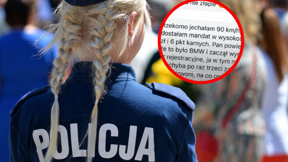 Policjantka ostrzega