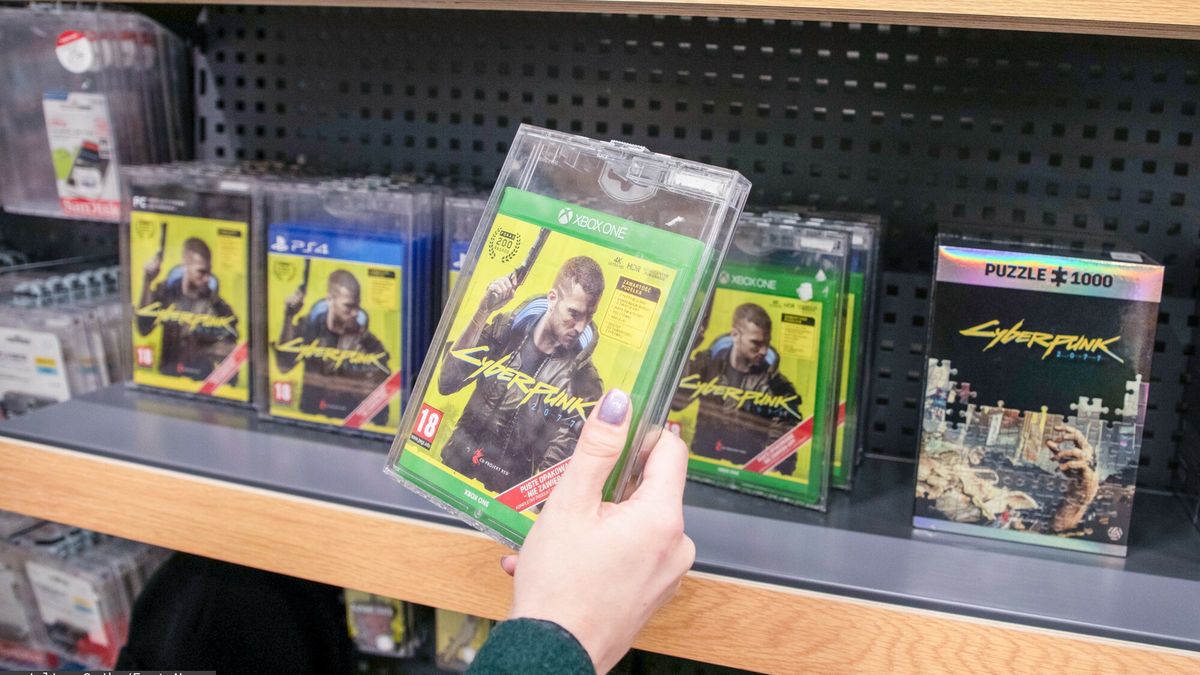 Cyberpunk 2077 wszed? do sprzeda?y
Fot. Julian Sojka/East News, Lodz, 10.12.2020.  Premiera gry Cyberpunk 2077 od CD Projekt.
Julian Sojka