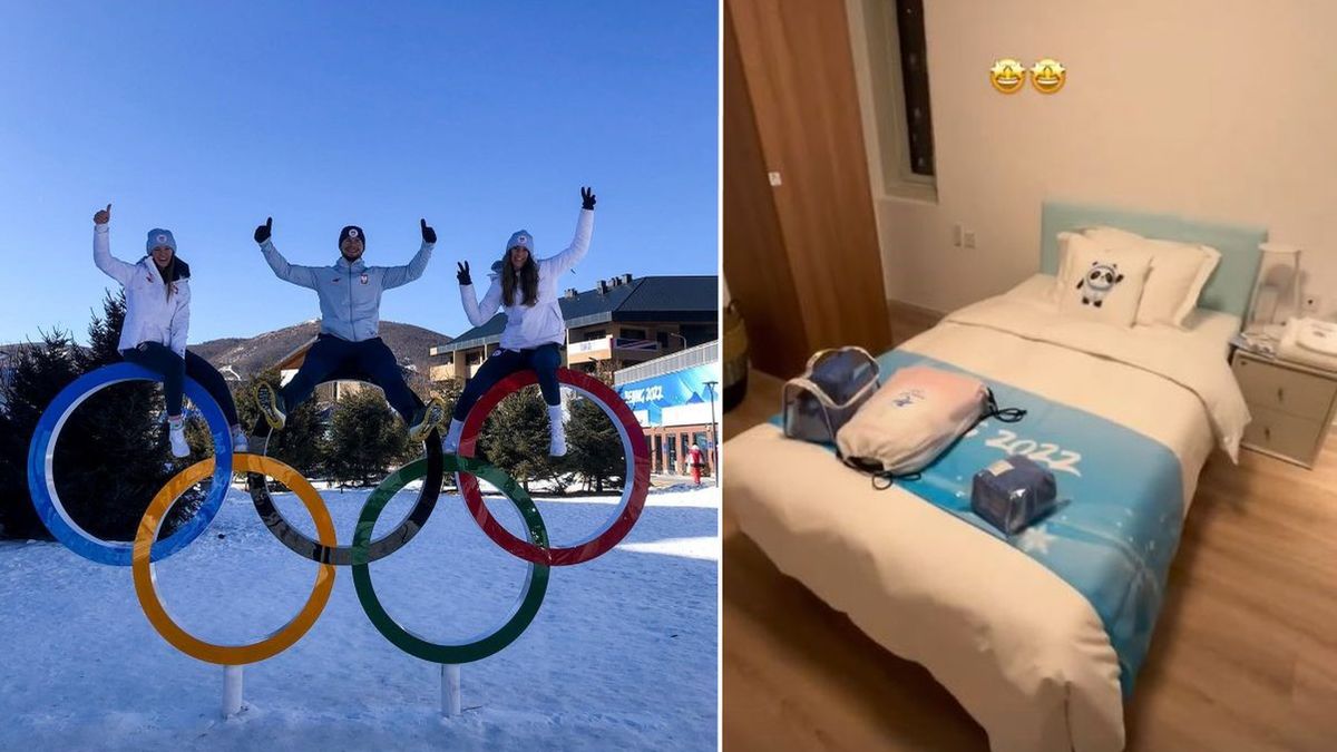 polscy olimpijczycy w Chinach, po prawej: pokój w wiosce olimpijskiej