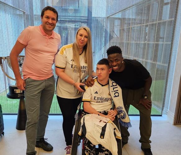 Od lewej: Rafael, Edyta, Paweł i Vinicius