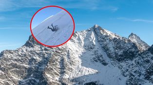 Przerażające nagranie z Tatr. Mężczyzna stracił równowagę na szlaku i spadł