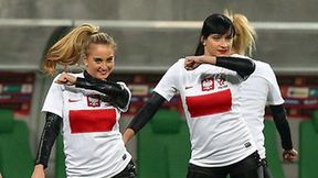 Cheerleaderki reprezentacji Polski podczas meczu Polska - Słowacja